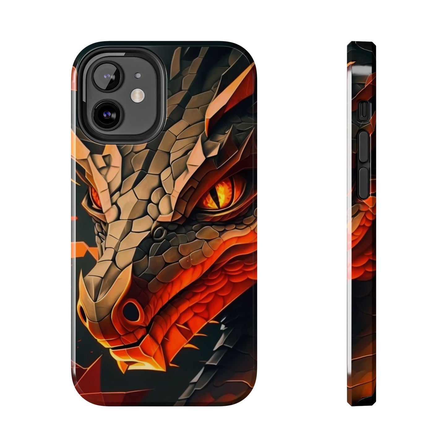 A Tough Phone Case with a Fierce Dragon.