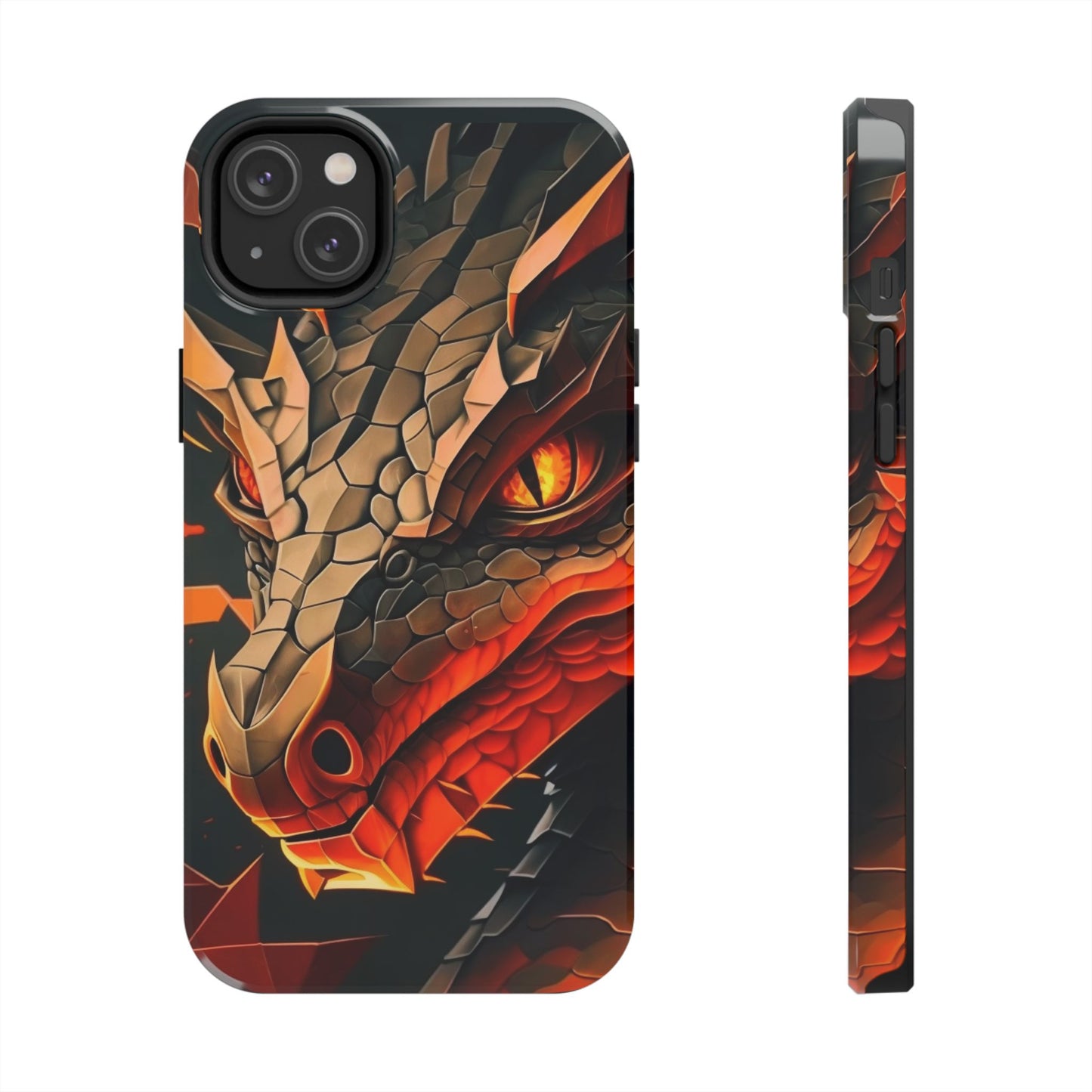 A Tough Phone Case with a Fierce Dragon.