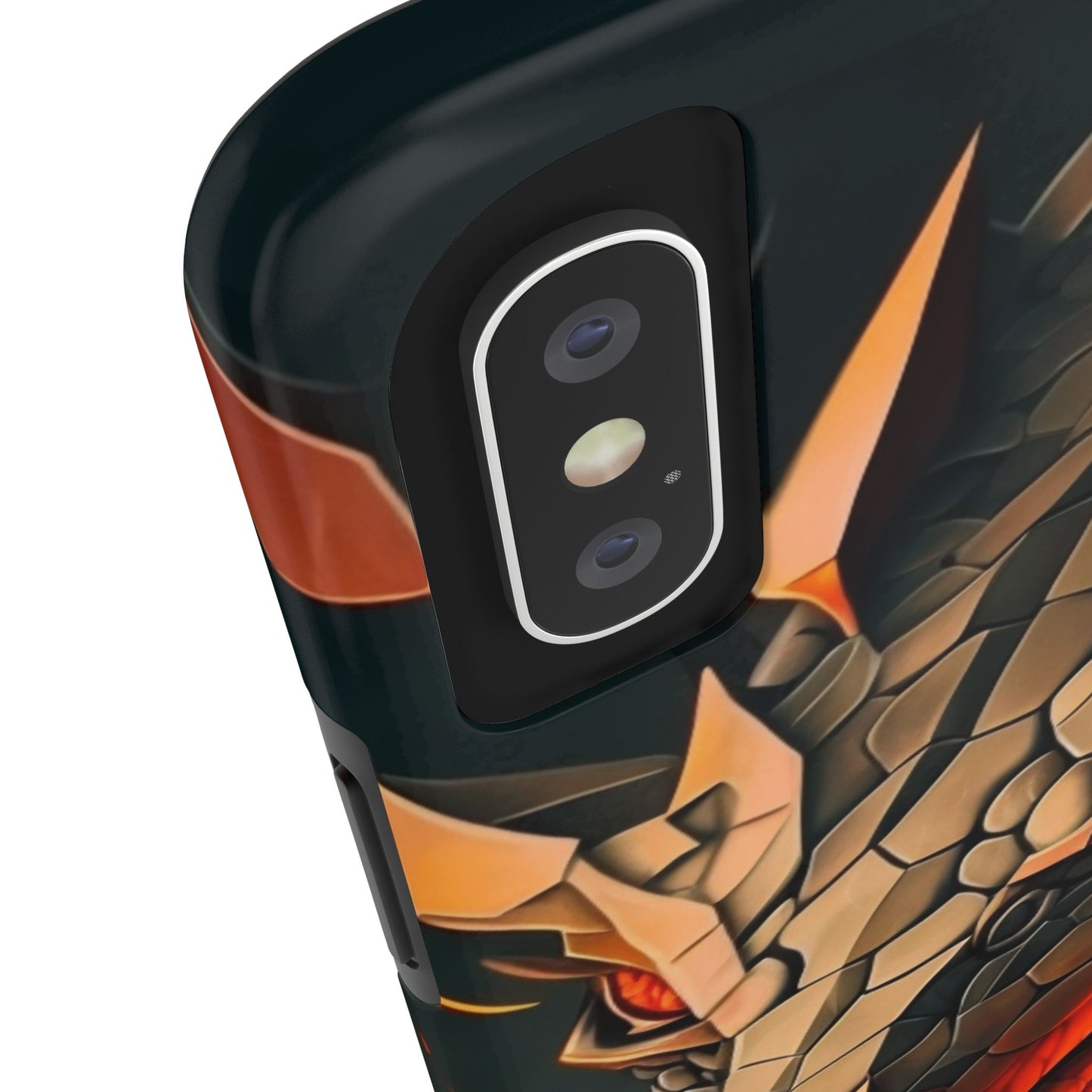 A Tough Phone Case with a Fierce Dragon.