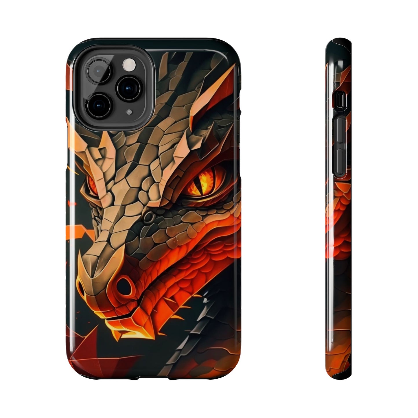 A Tough Phone Case with a Fierce Dragon.