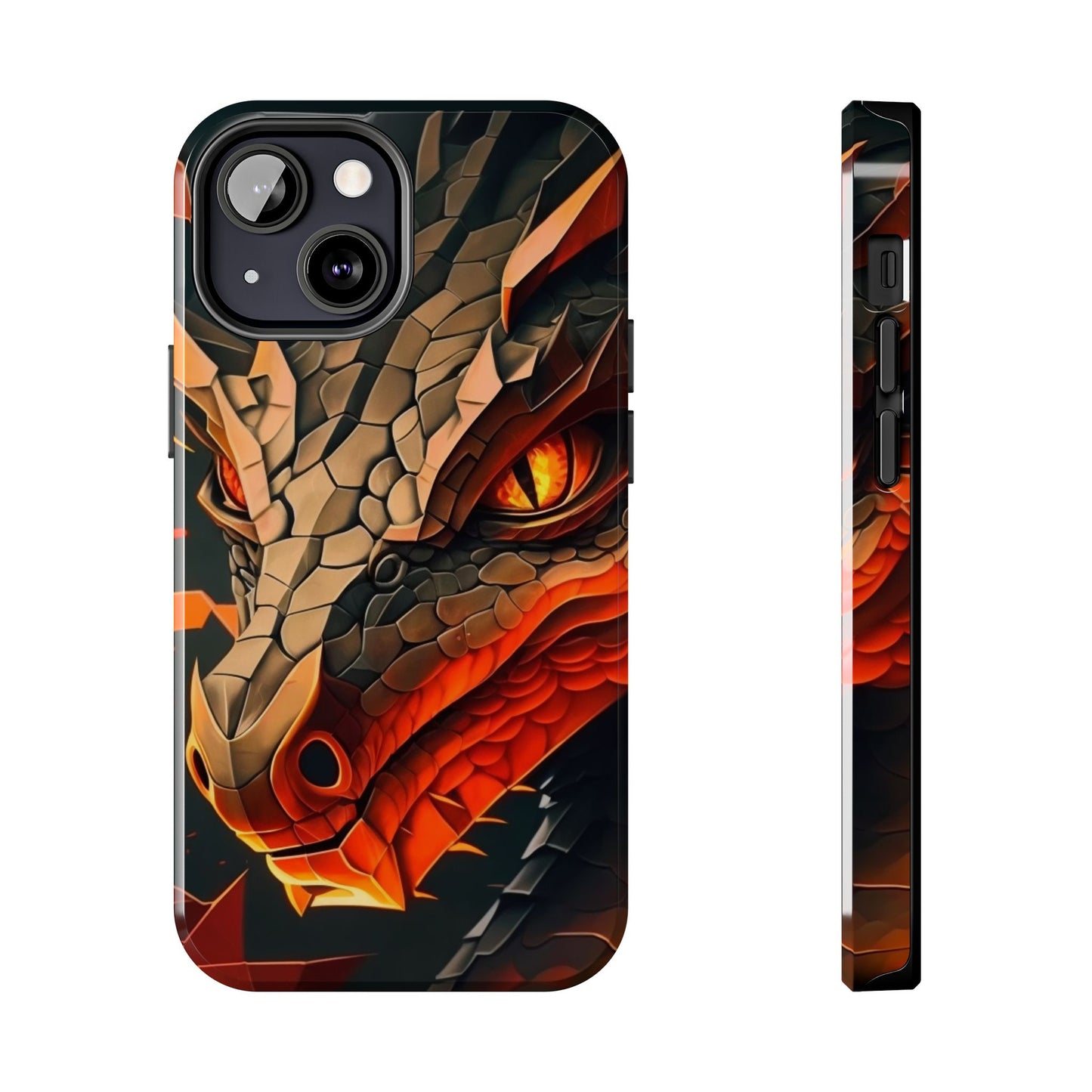 A Tough Phone Case with a Fierce Dragon.