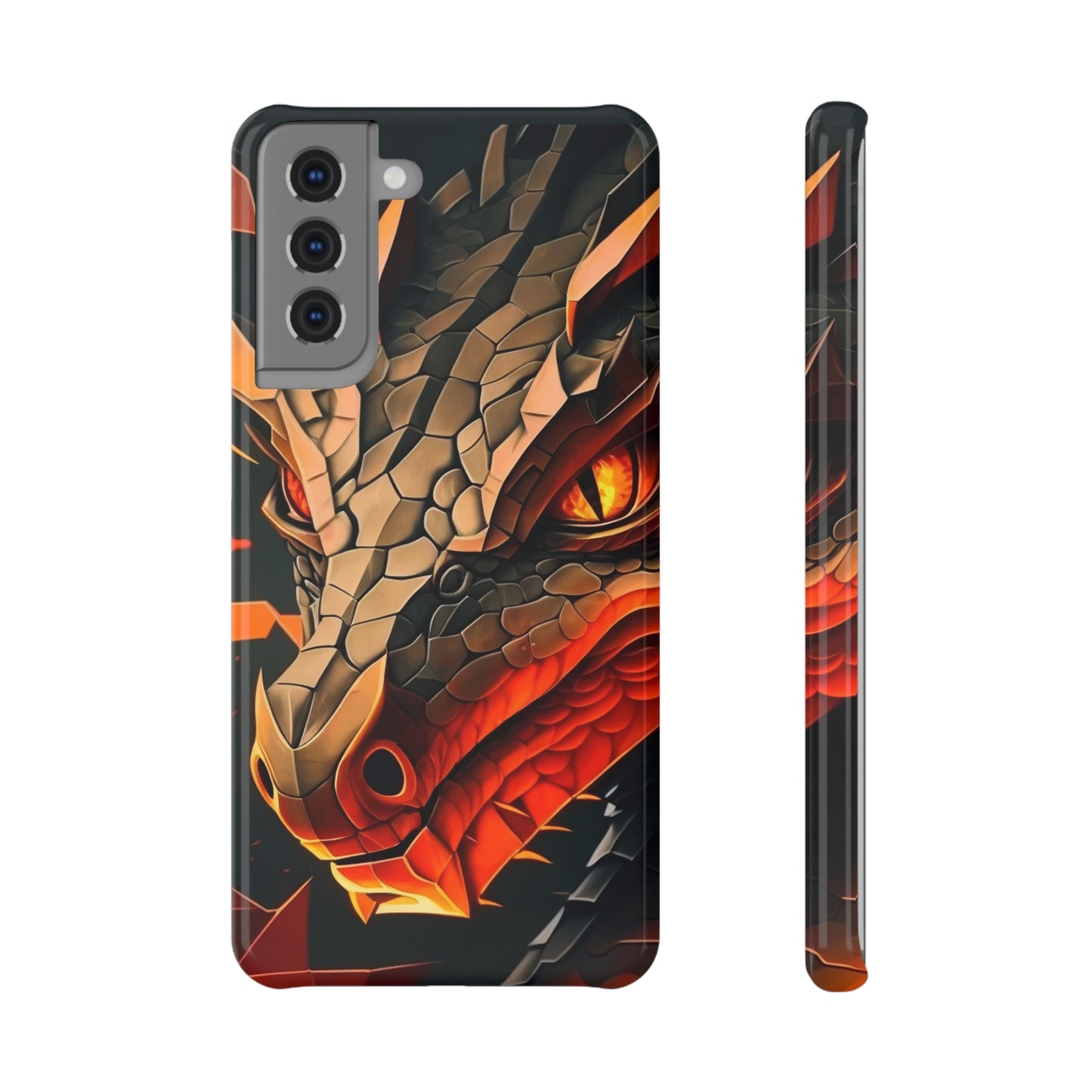 A Slim Snap Case with A Fierce Dragon