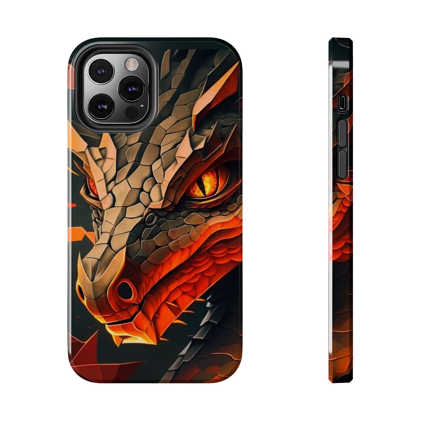 A Tough Phone Case with a Fierce Dragon.