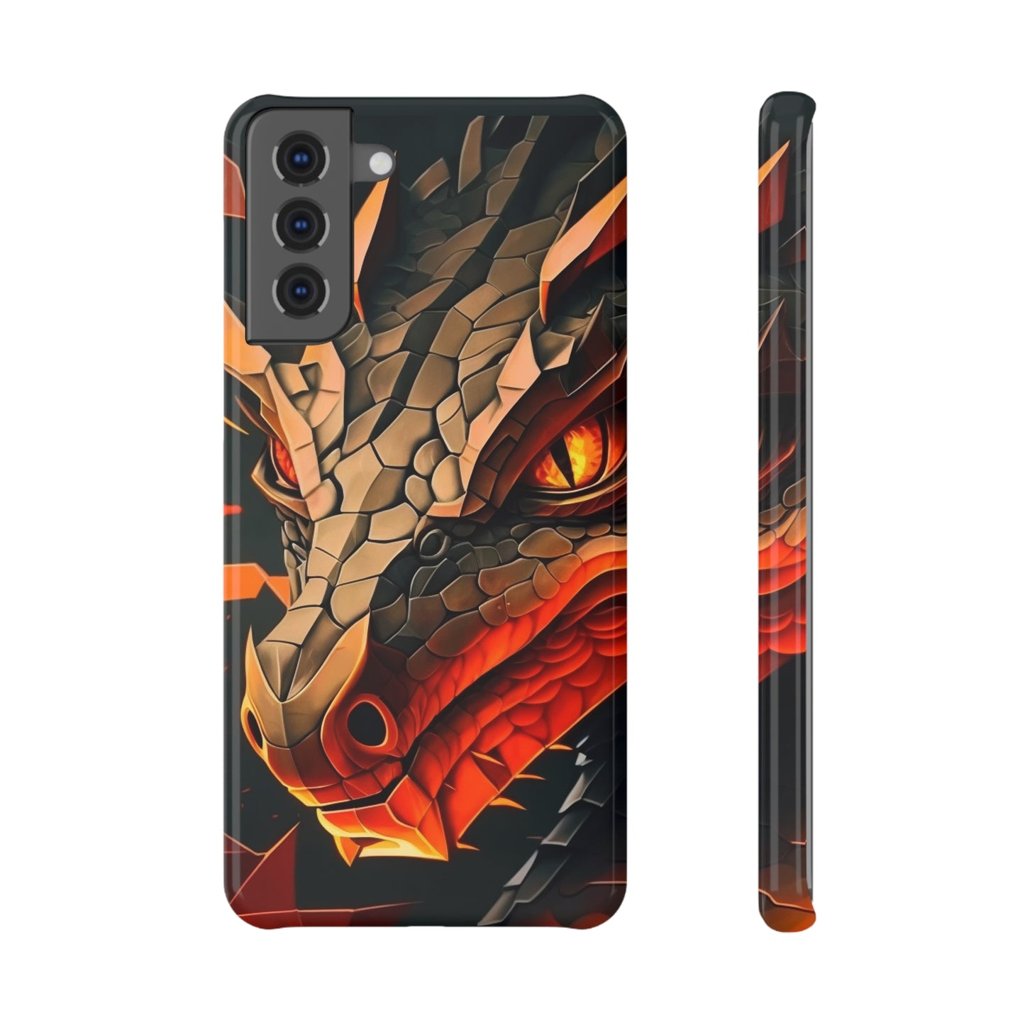 A Slim Snap Case with A Fierce Dragon