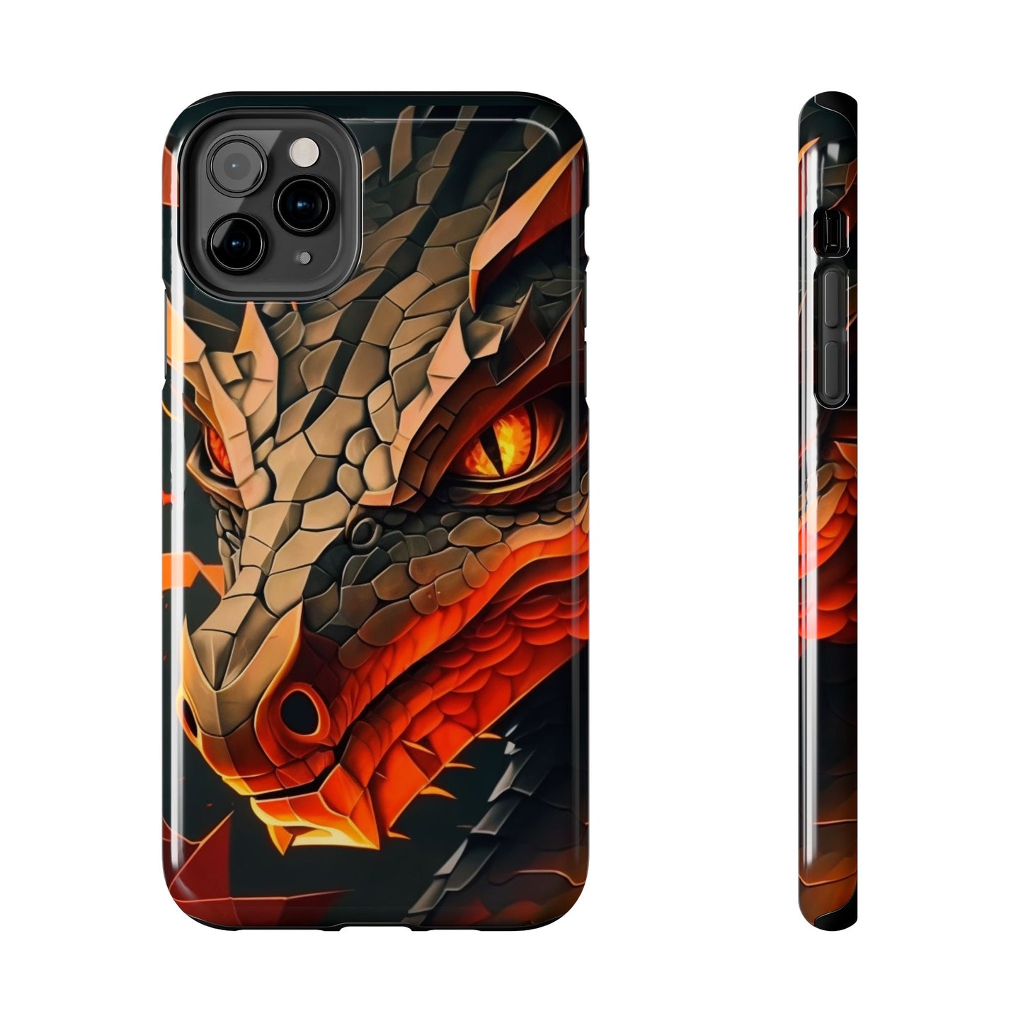 A Tough Phone Case with a Fierce Dragon.