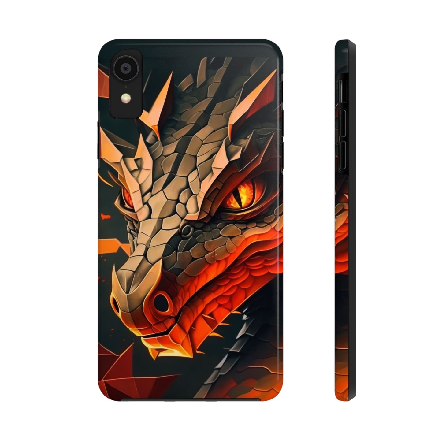 A Tough Phone Case with a Fierce Dragon.