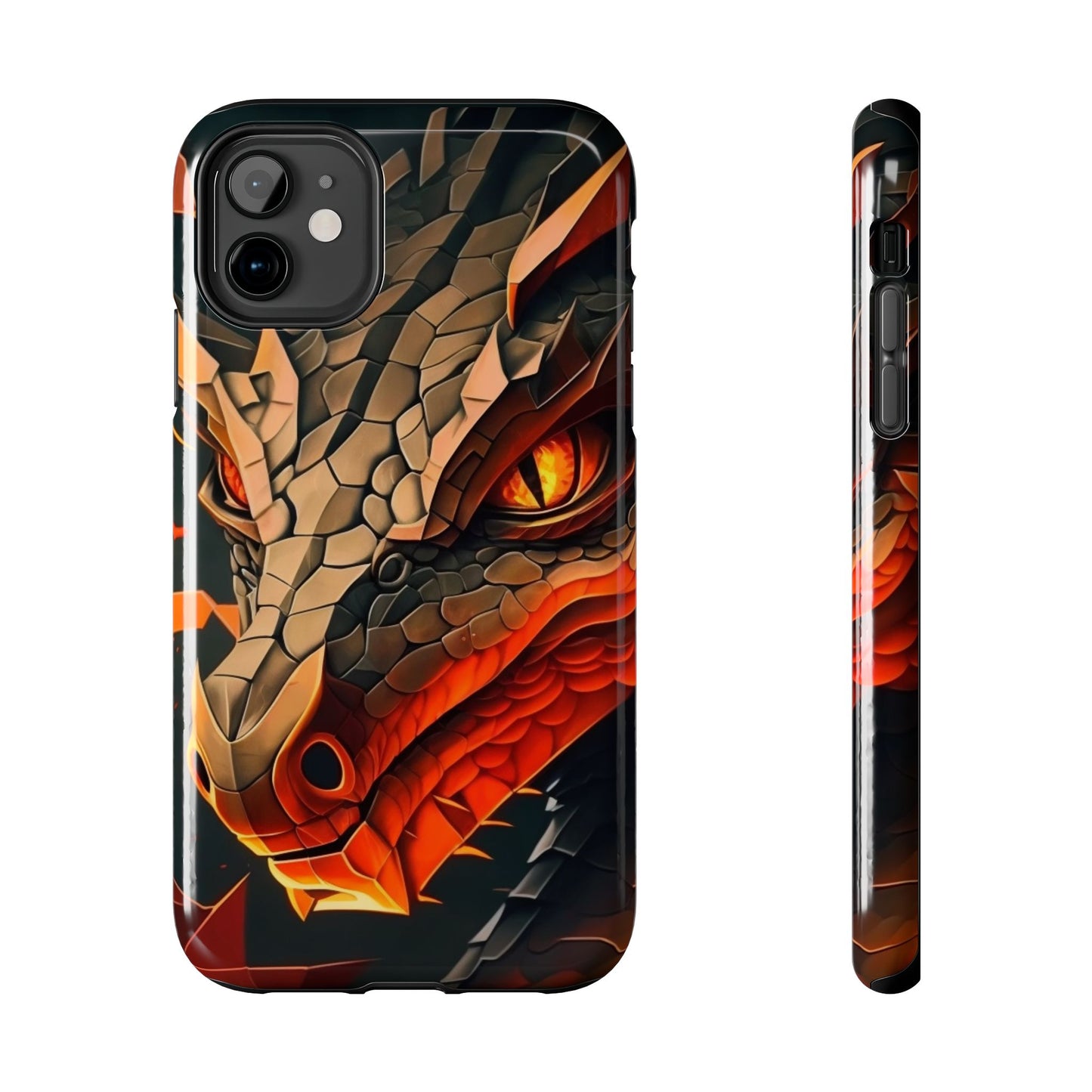 A Tough Phone Case with a Fierce Dragon.