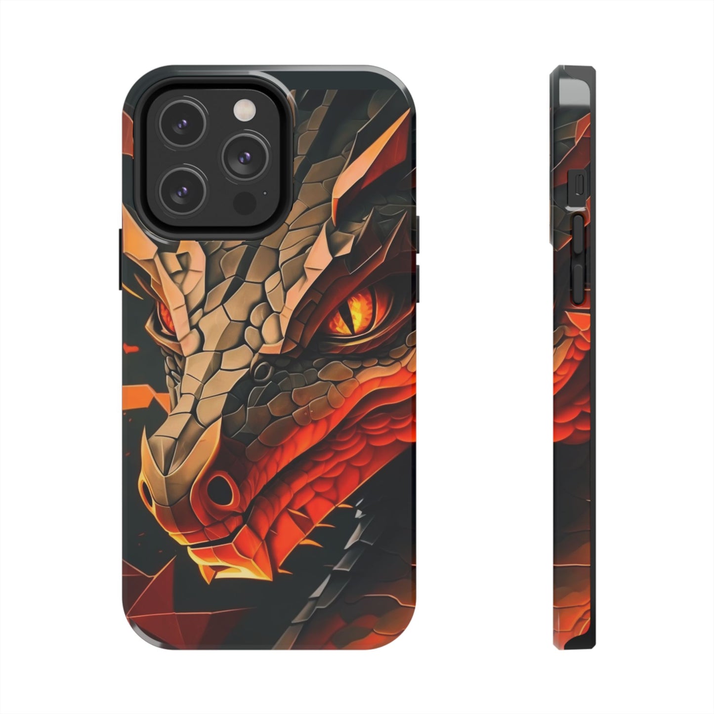 A Tough Phone Case with a Fierce Dragon.