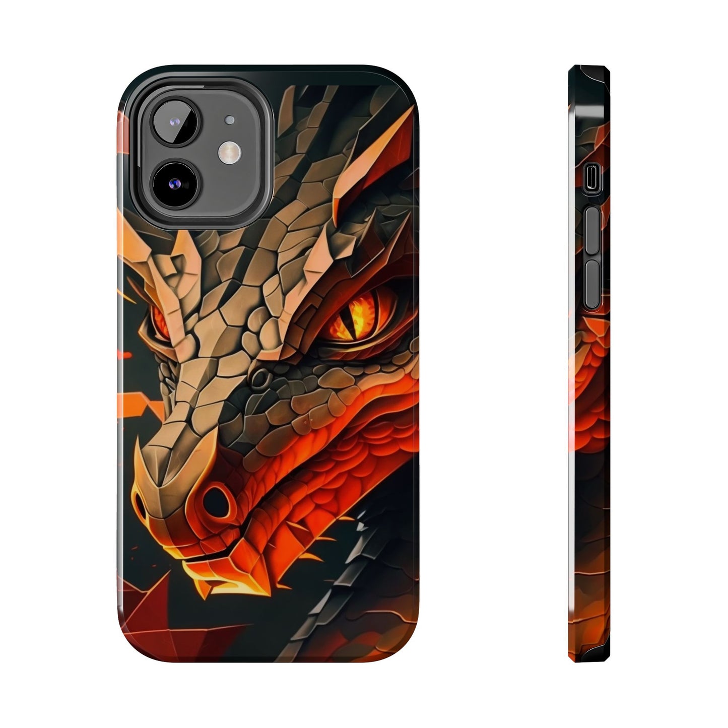 A Tough Phone Case with a Fierce Dragon.