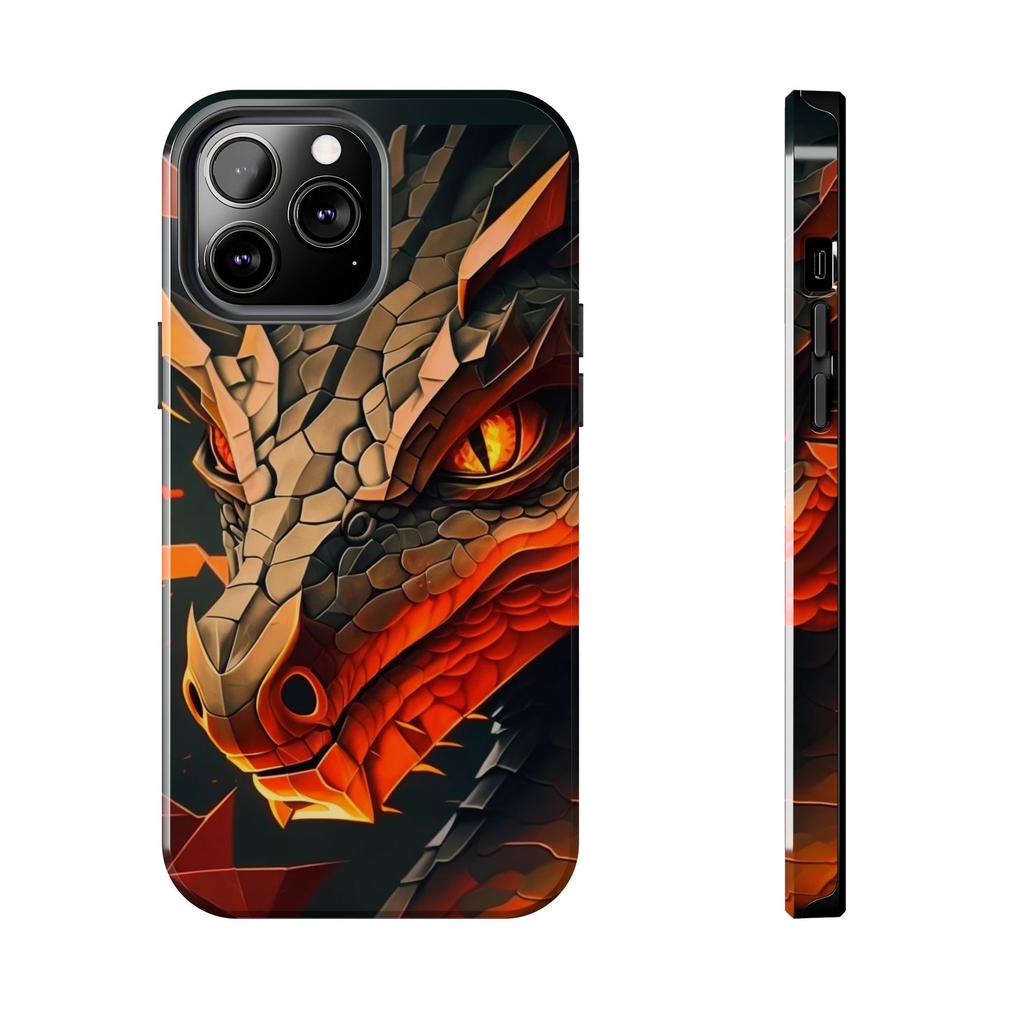 A Tough Phone Case with a Fierce Dragon.