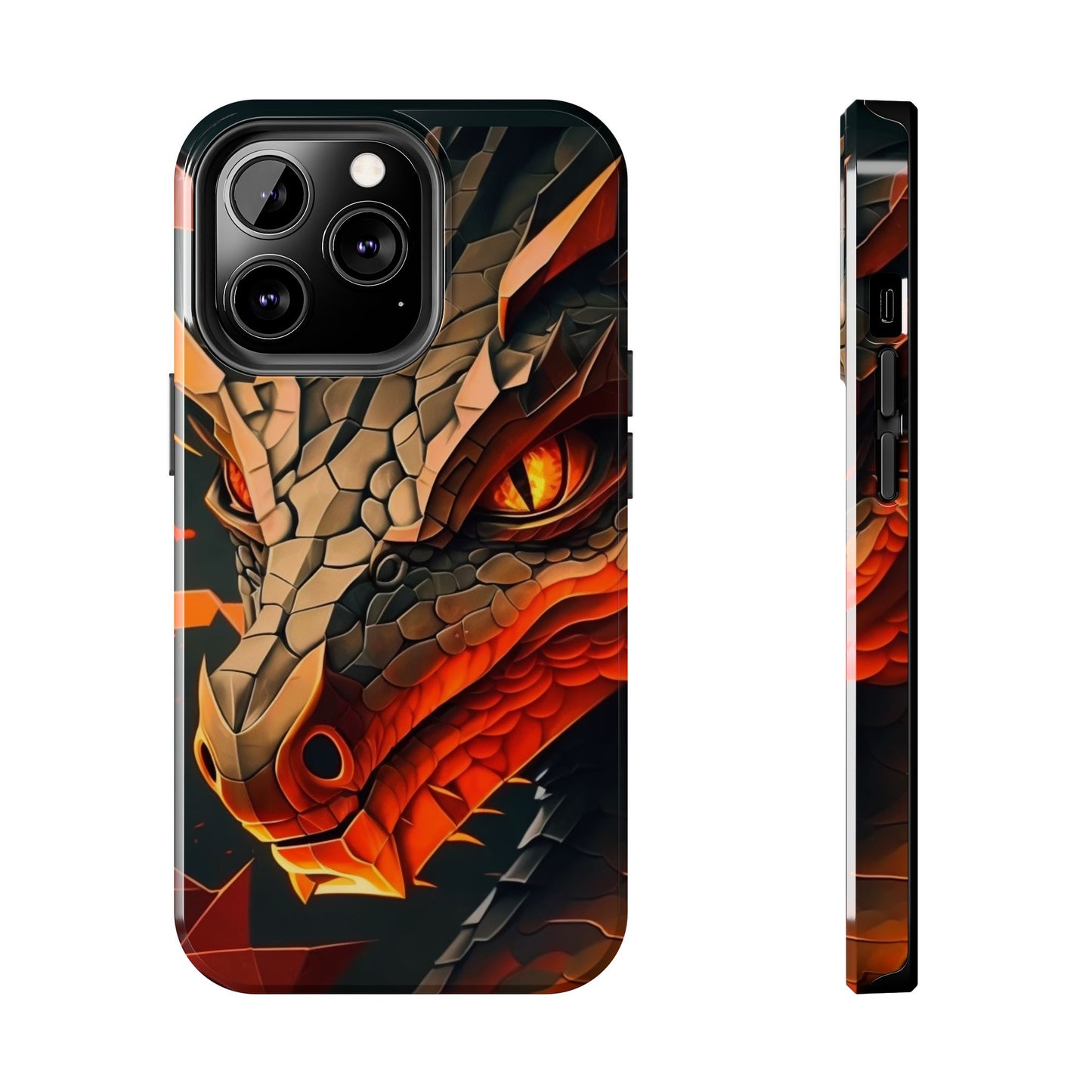 A Tough Phone Case with a Fierce Dragon.