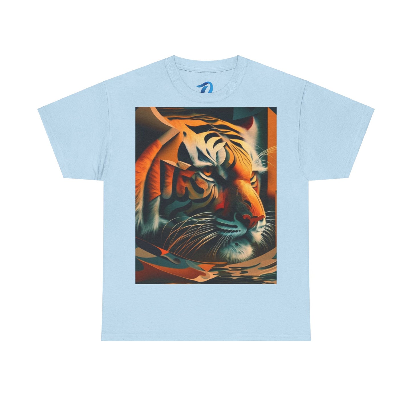 Women's Unisex Heavy Cotton Tee with a Majestic Tiger