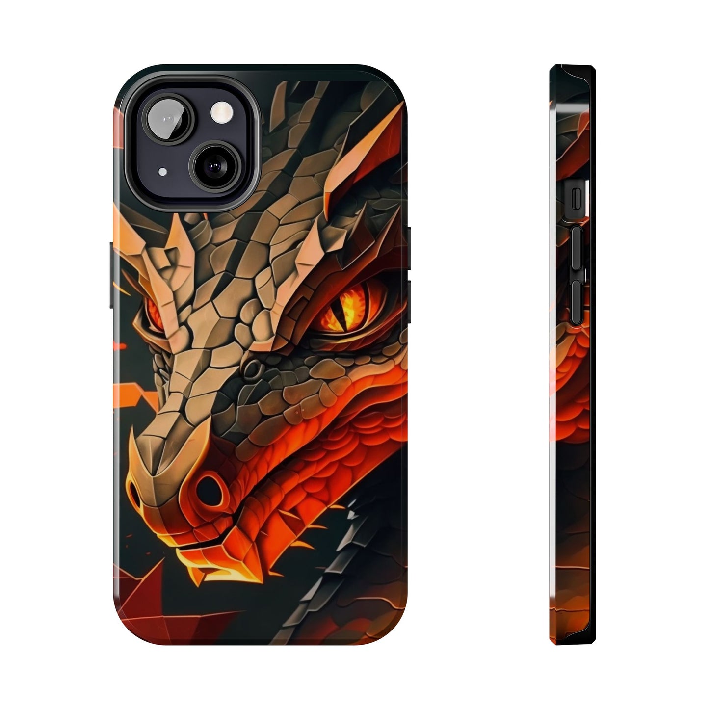 A Tough Phone Case with a Fierce Dragon.