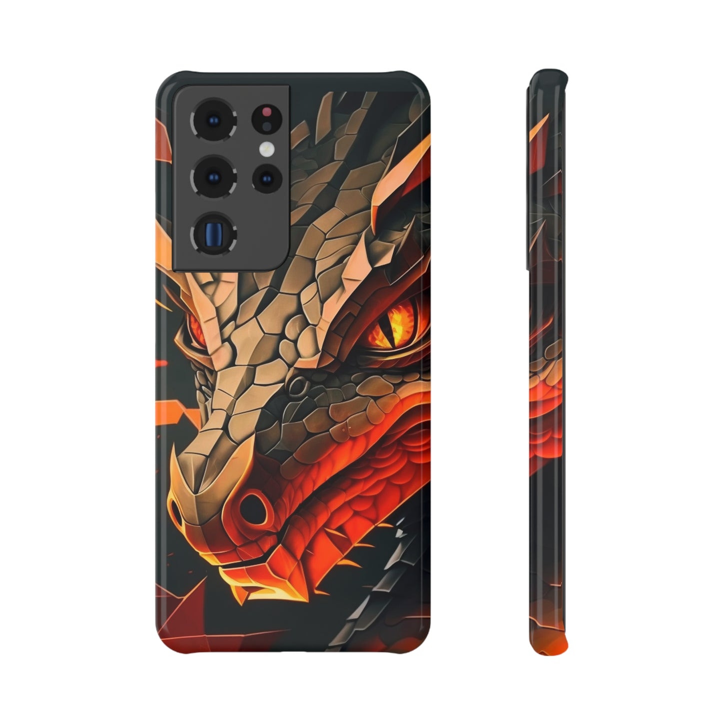 A Slim Snap Case with A Fierce Dragon