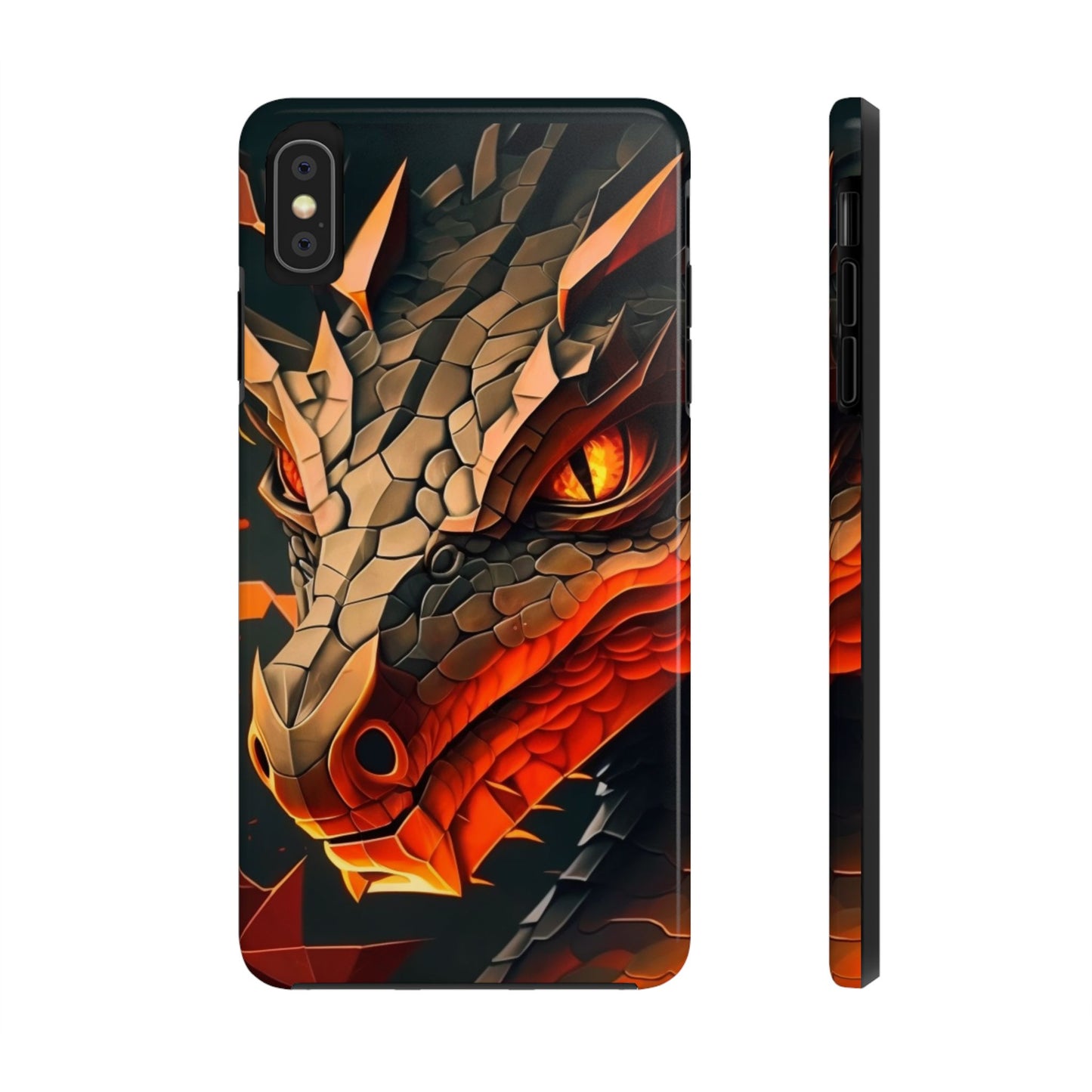 A Tough Phone Case with a Fierce Dragon.