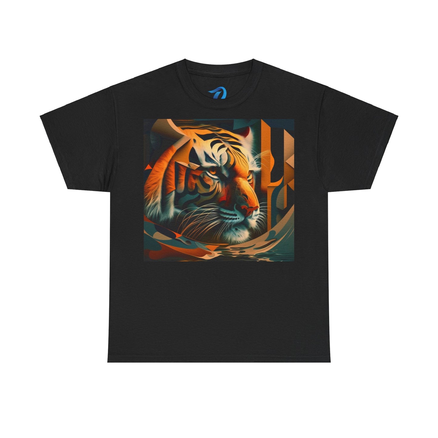 Women's Unisex Heavy Cotton Tee with a Majestic Tiger